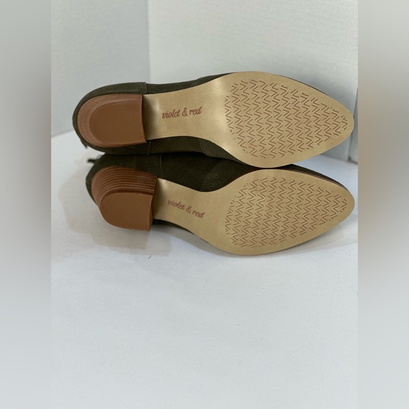 Violet & Red Cupid Bootie Olive 6.5 - Picture 5 of 6